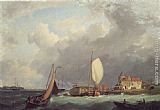 Shipping off the Dutch Coast by Hermanus Koekkoek Snr